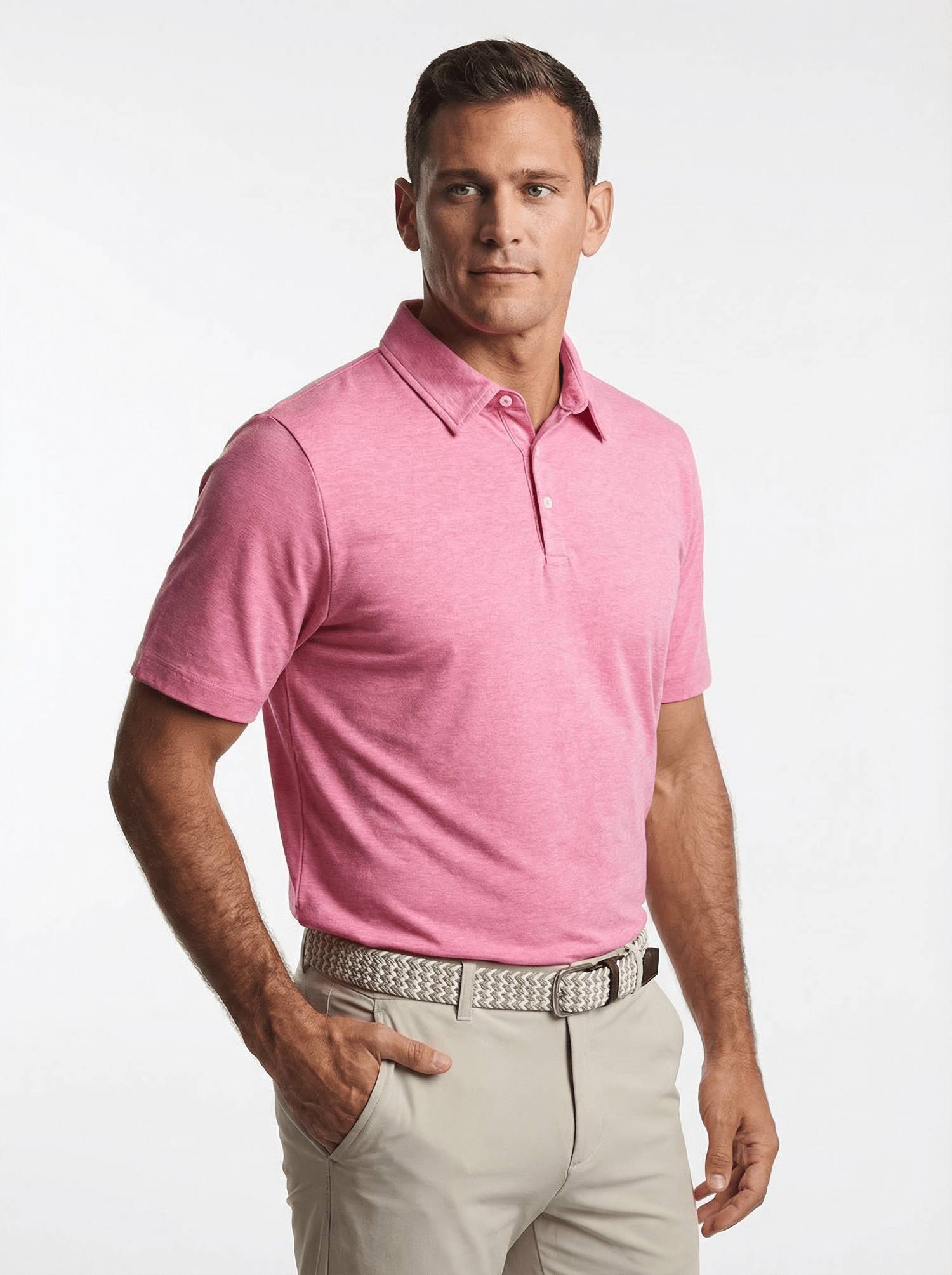 Men's 3 Button Pique Polo - Image 11