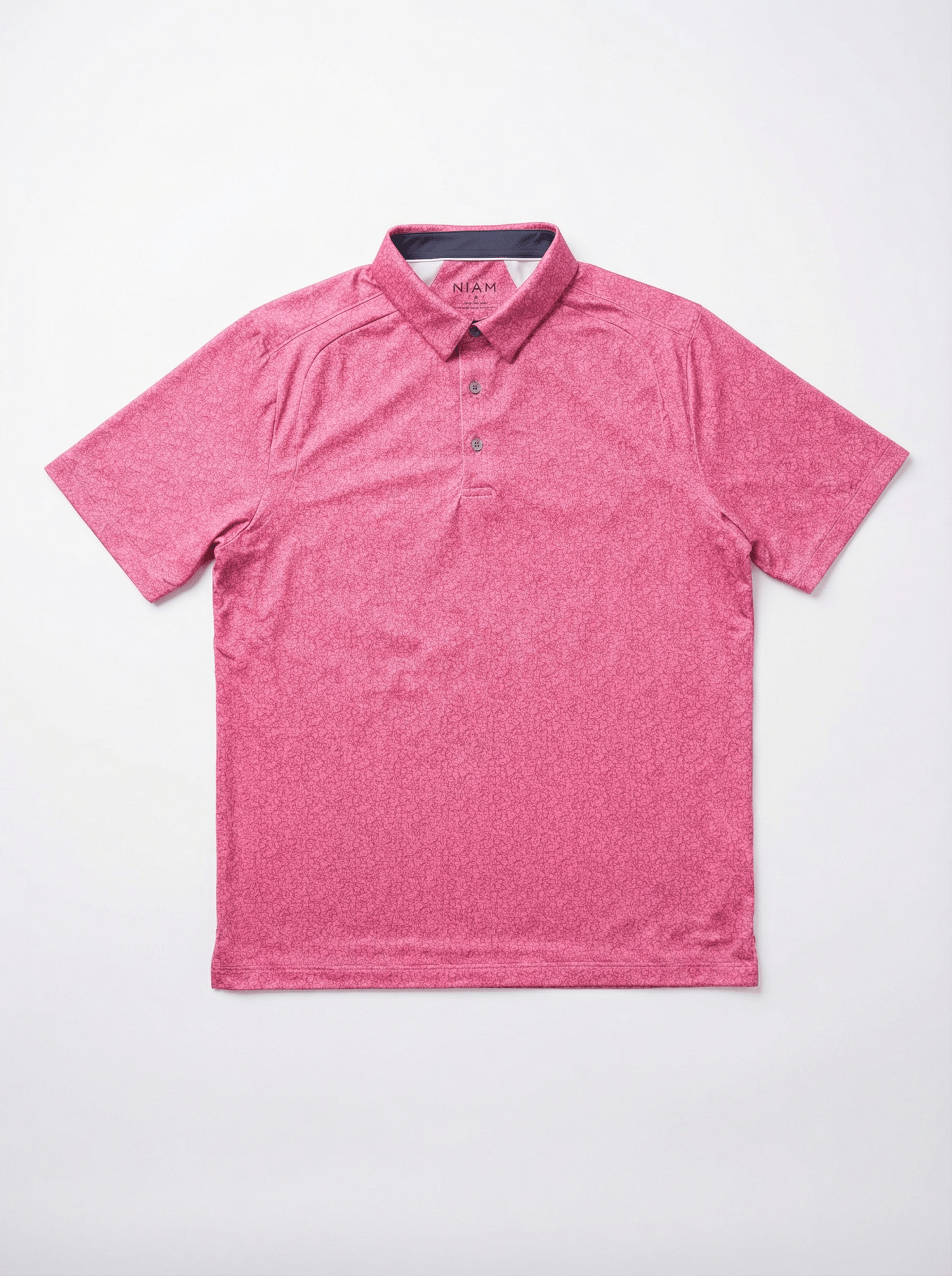 Men's 3 Button Red Floral Polo with SwingFree? Performance - Image 4