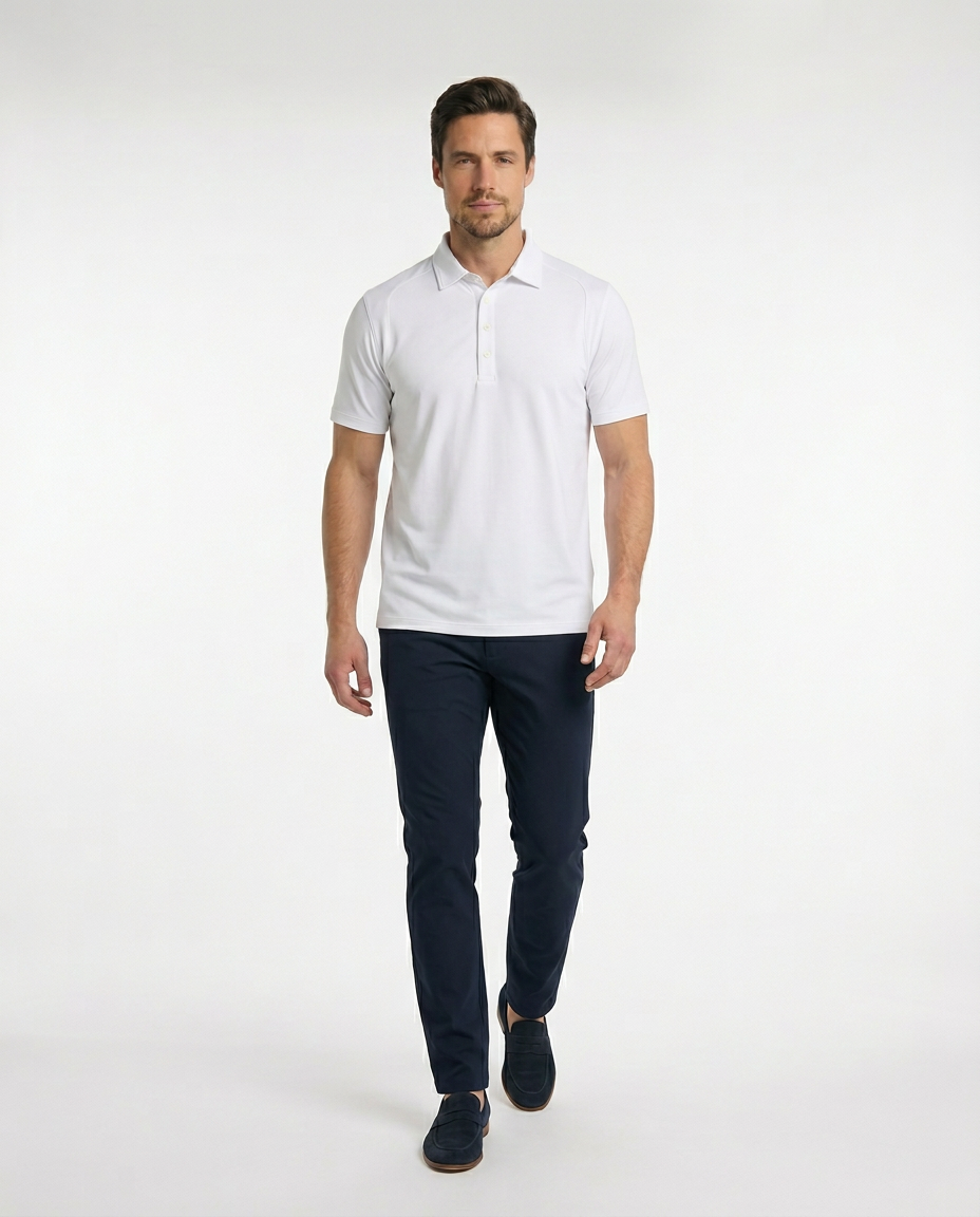 Men's SwingFree? Performance Polo - White - Image 3